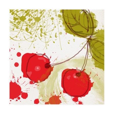 Irena Orlov 'Modern Cherry' Canvas Art,35x35